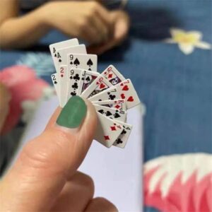 Mini jeux de cartes de Poker 1.5X1cm