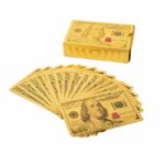 Cartes de Poker Gold 24K Us dollars